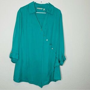 Soft Surroundings Green Blouse